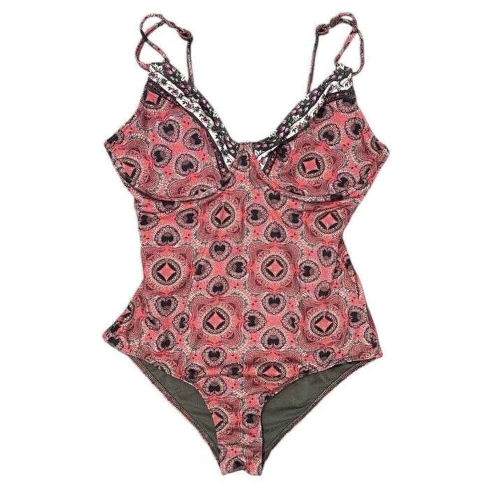 Jets Australia by Jessika Allen One Piece Swimsuit US 8 Boho Geometric Print